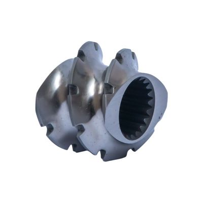 kupować Maszyna wytłaczająca MŚP element śrubowy i beczki części wytłaczające z dwoma śrubokrętami 350 mm Strefa mieszania online manufacture