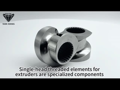 Odporne na zużycie jednopłetwe elementy wytłaczaczy dwuskrętowych ISO9001 do produkcji kosmetyków